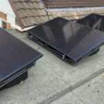 Flat roof solar panels